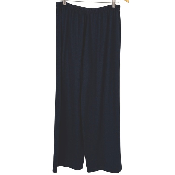 Vince Black Wide Leg Pants Women's M Elastic Waist Rayon Blend Minimalist - Picture 2 of 16